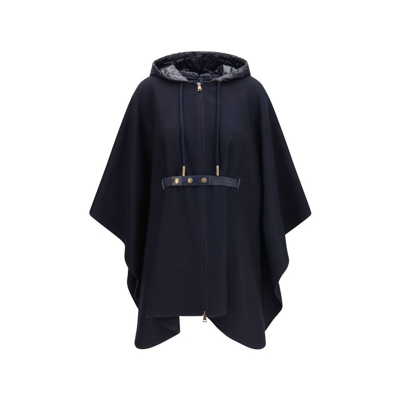 Moncler Blue Wool Oves Aries Scarf