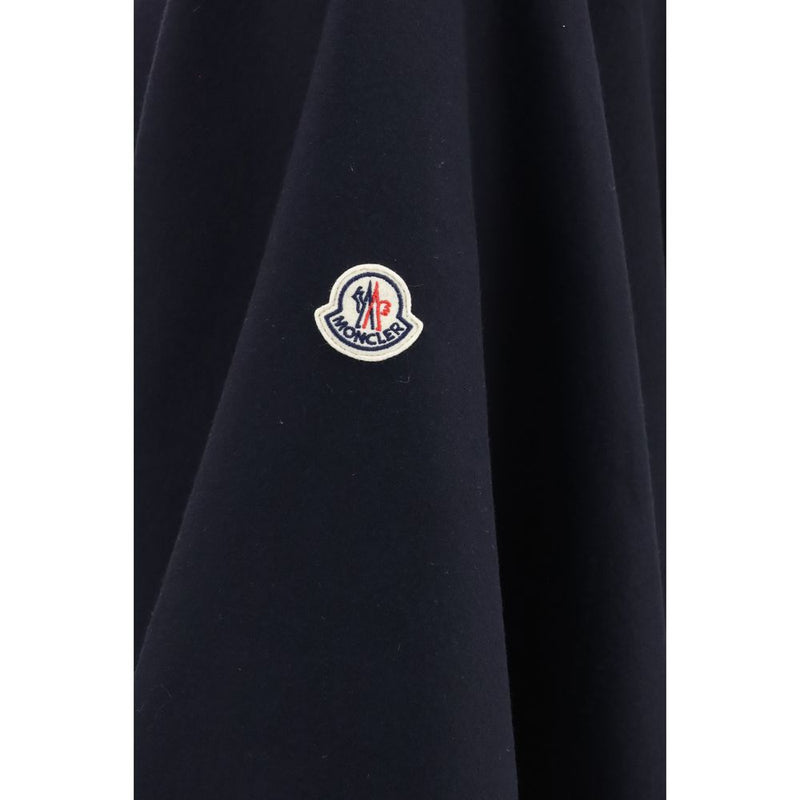 Moncler Blue Wool Oves Aries Scarf
