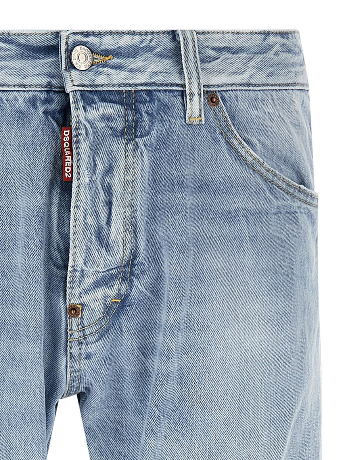 Dsquared² Jean en jean de coton bleu