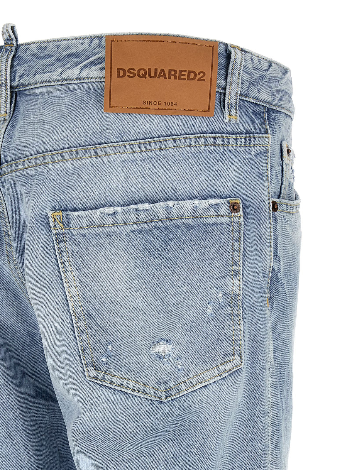 Dsquared² Jean en jean de coton bleu