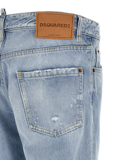Dsquared² Blue Cotton Jeans Denim
