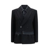 Veste en jean Sacai Black Wool Oves Aries