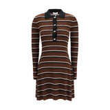 Robe décontractée Ganni Oves Aries en laine marron