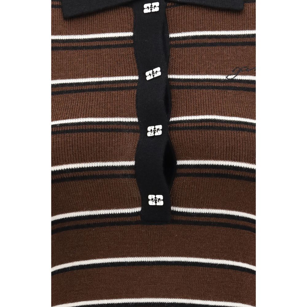 Robe décontractée Ganni Oves Aries en laine marron