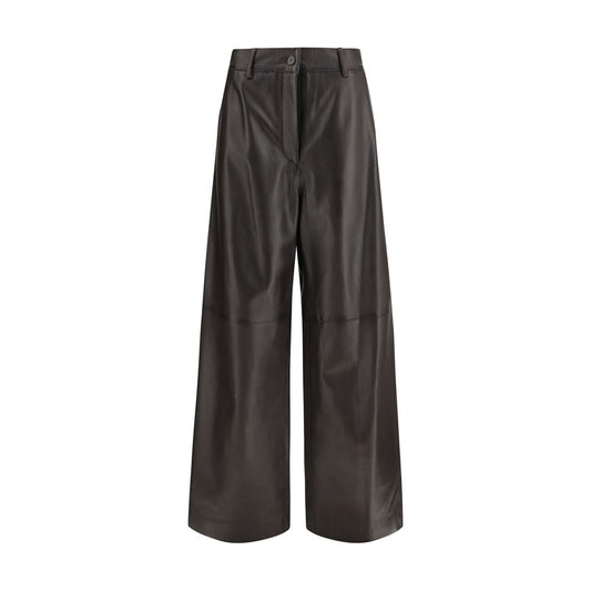 P.A.R.O.S.H. Brown Leather Pants