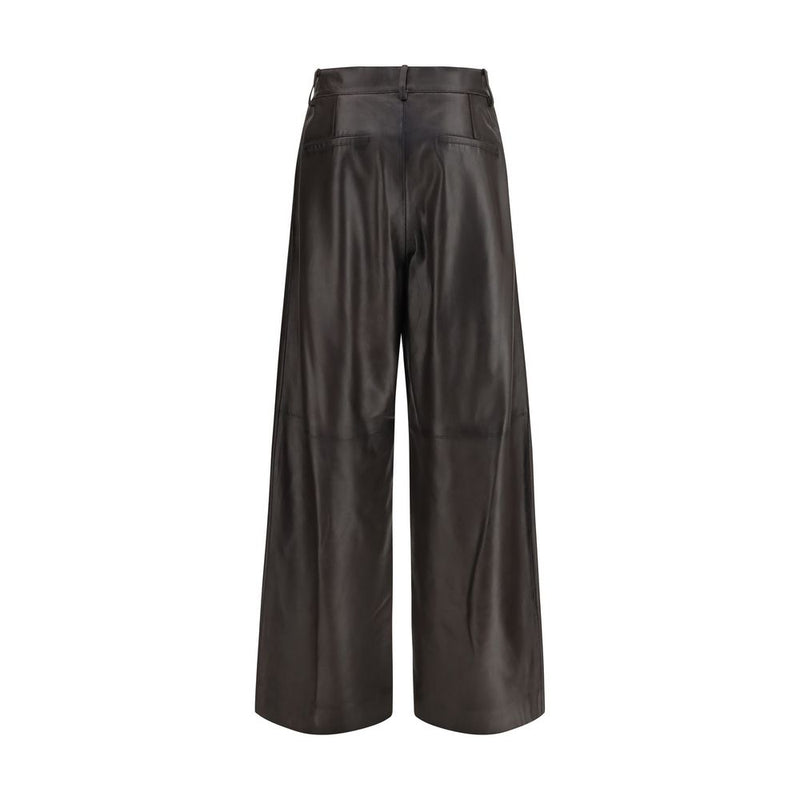 P.A.R.O.S.H. Brown Leather Pants