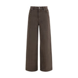 P.A.R.O.S.H. Pantalon décontracté marron en coton