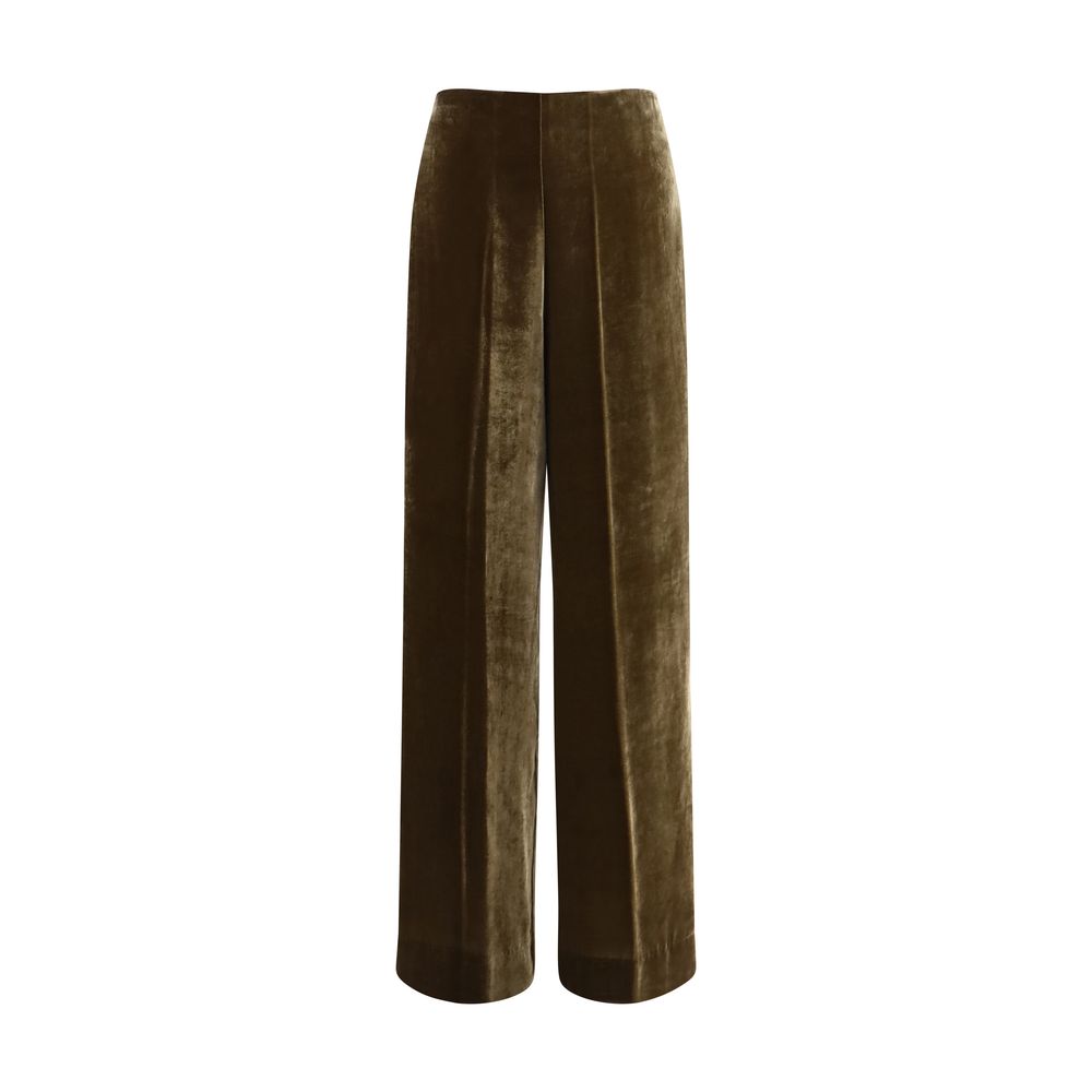 P.A.R.O.S.H. Pantalon Décontracté Marron en Viscose