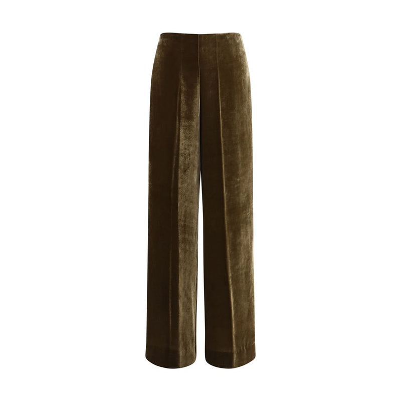 P.A.R.O.S.H. Brown Viscose Casual Pants