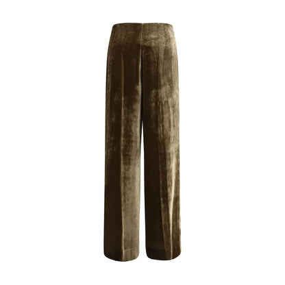 P.A.R.O.S.H. Brown Viscose Casual Pants