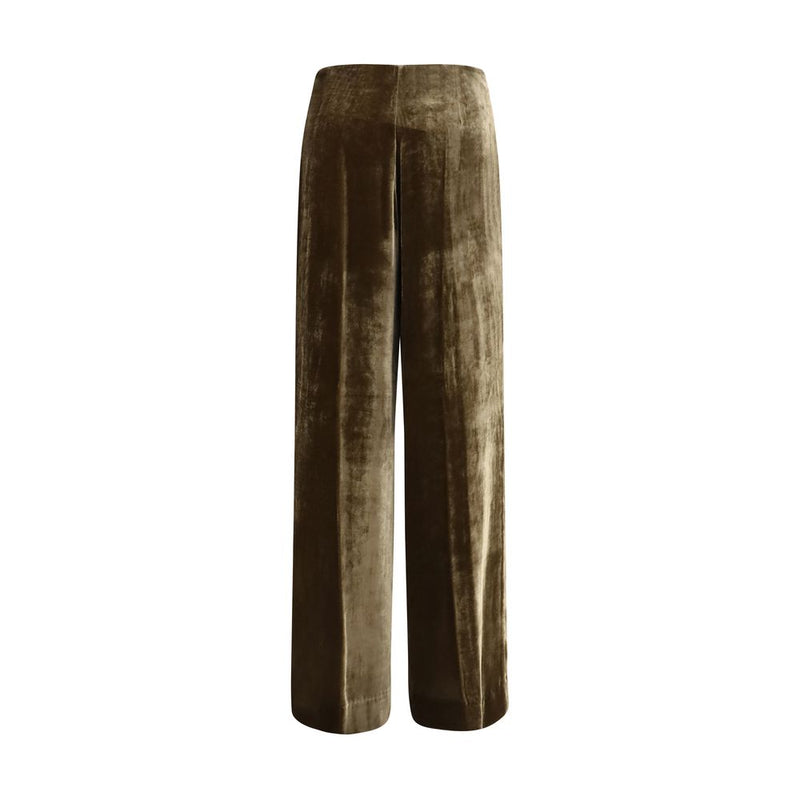 P.A.R.O.S.H. Brown Viscose Casual Pants