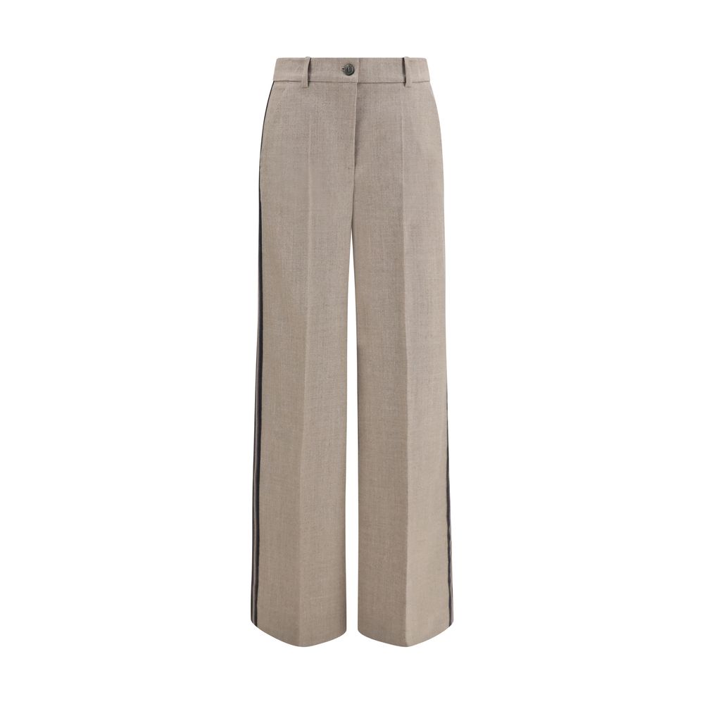 Pantalon P.A.R.O.S.H. Oves Aries en laine grise