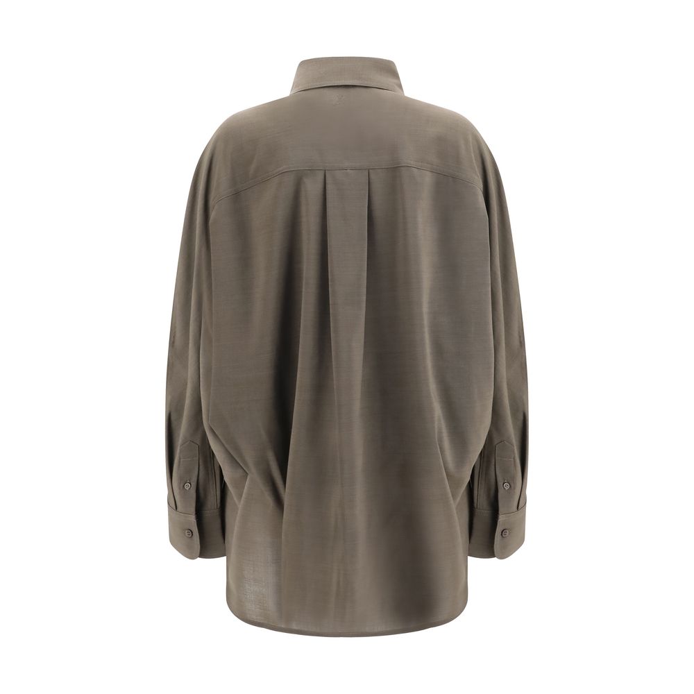 Chemise Jacquemus en coton gris