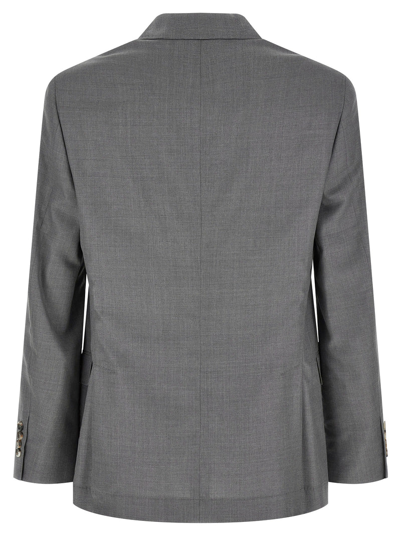 Brunello Cucinelli Gray Virgin Wool Blazer