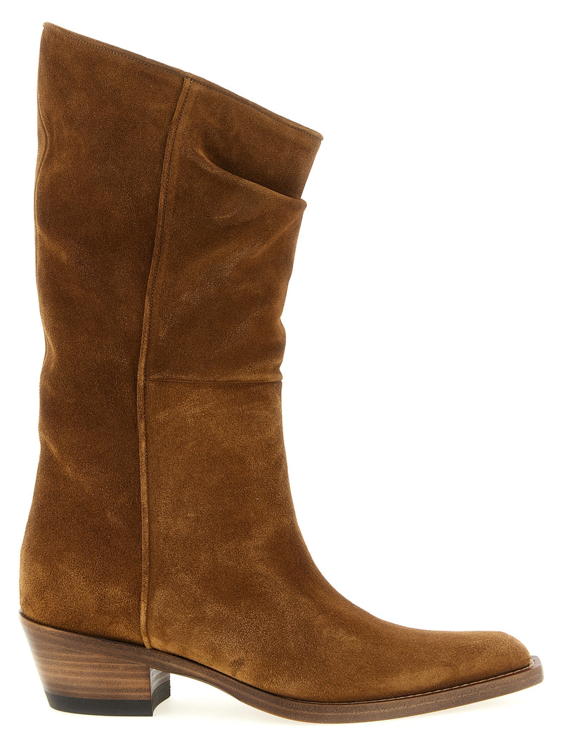 Khaite Brown Calfskin Chelsea Boots