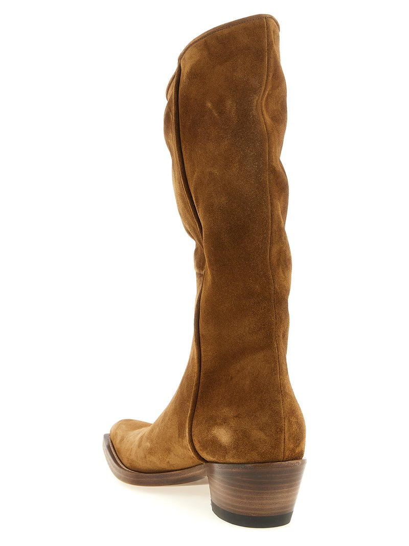 Khaite Brown Calfskin Chelsea Boots