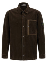 Chemisier en coton marron Stone Island