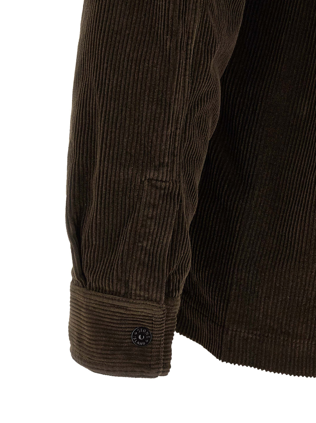 Chemisier en coton marron Stone Island
