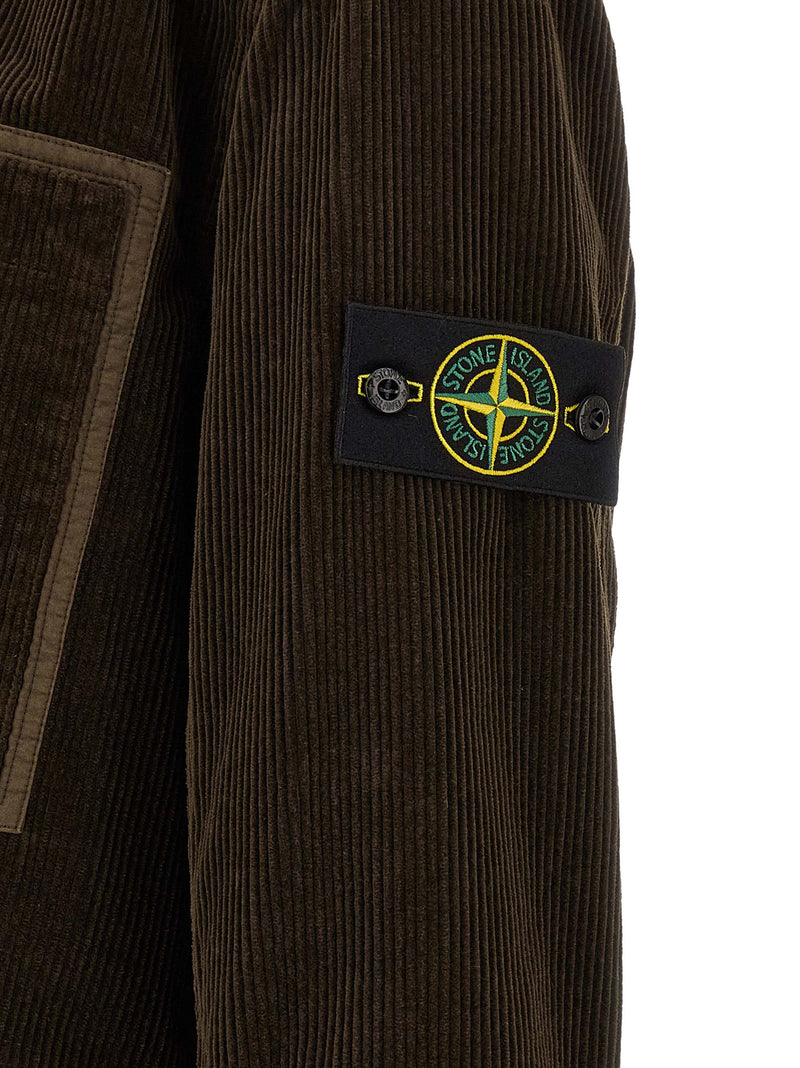 Stone Island Brown Cotton Blouse