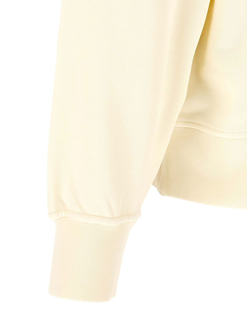 Stone Island White Cotton Sweatshirt