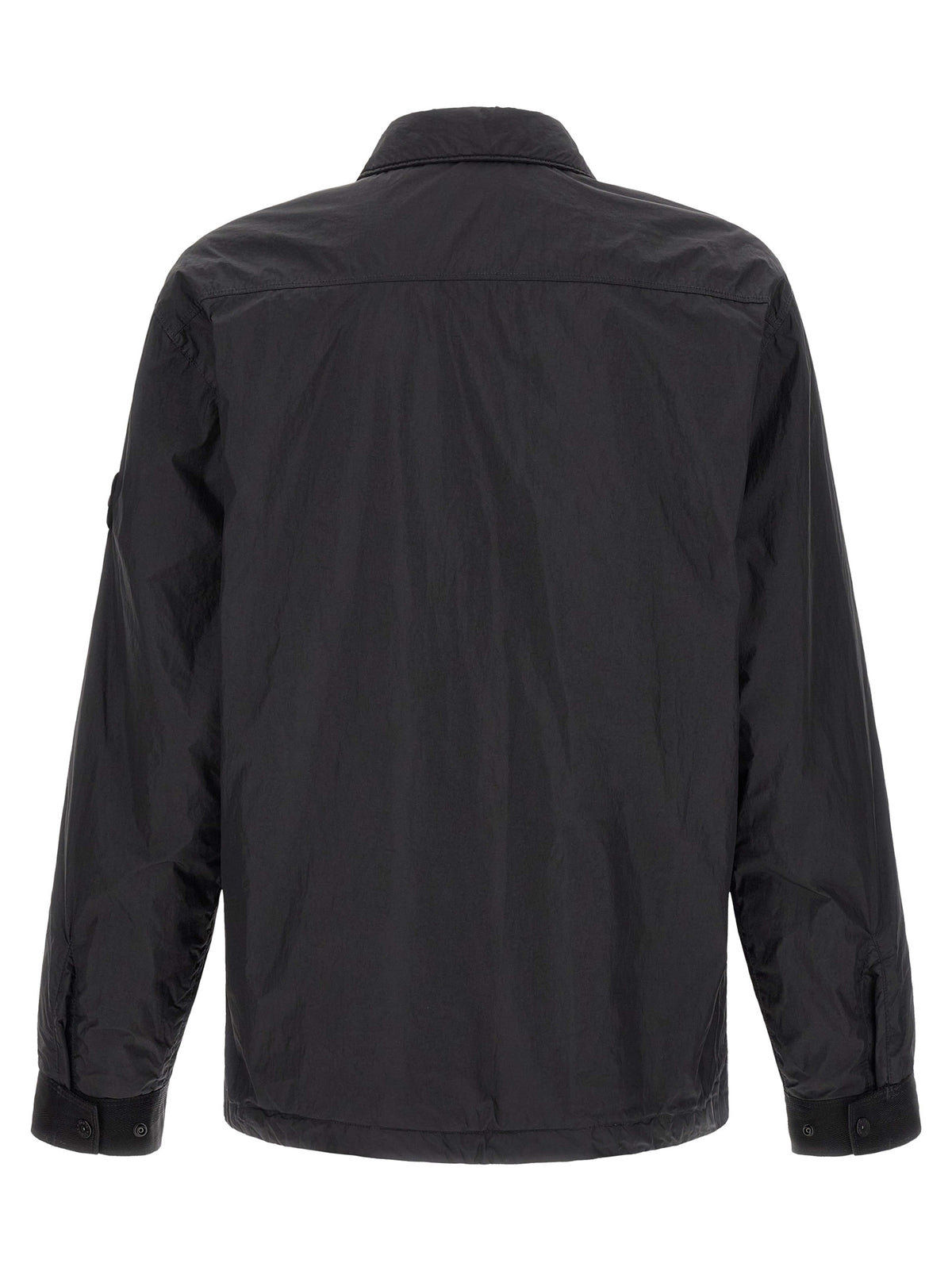 Veste Stone Island en coque de polyamide noir