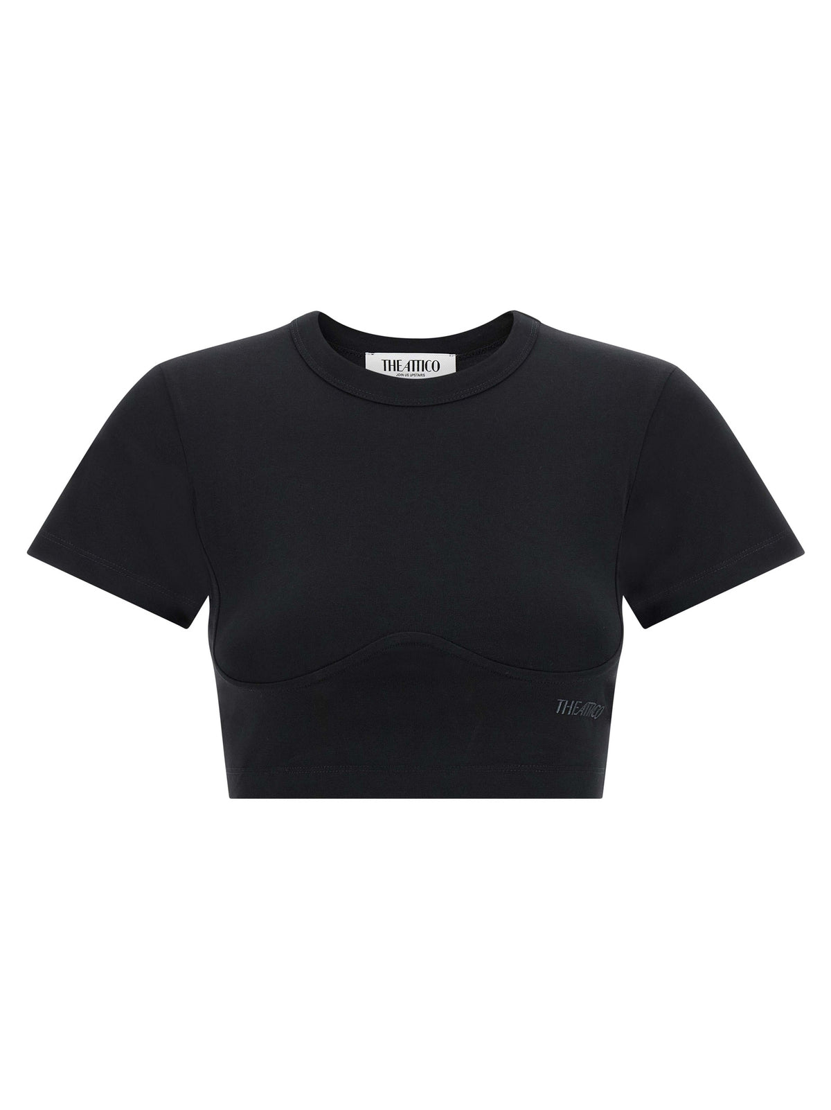 The Attico Black Cotton T-Shirt