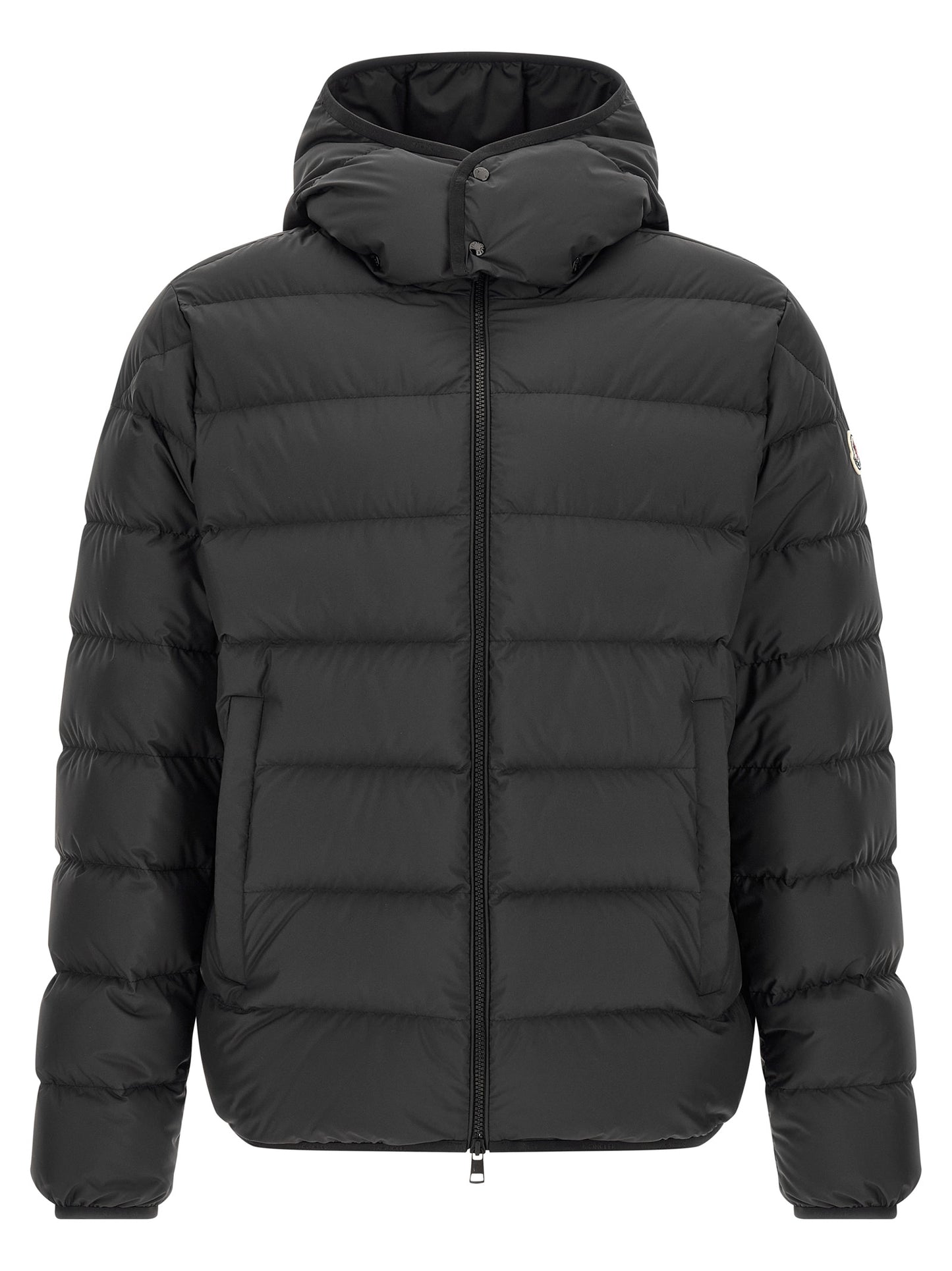 Moncler Black Polyester Full-Length Jacket
