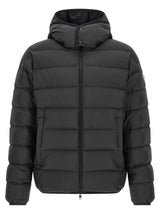 Veste longue Moncler en polyester noir