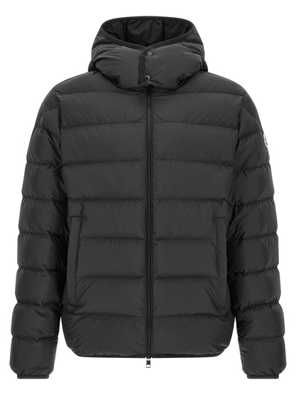Moncler Black Polyester Full-Length Jacket