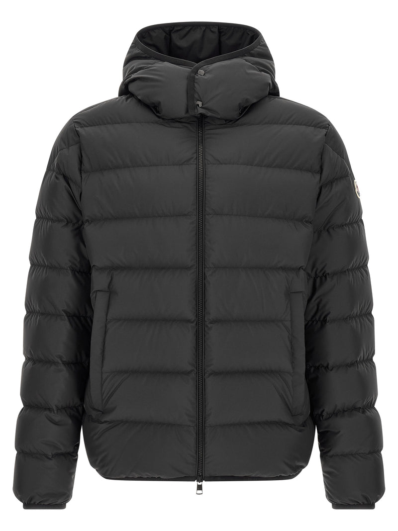 Moncler Black Polyester Full-Length Jacket