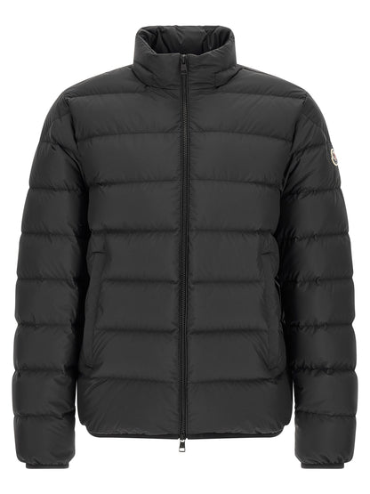 Moncler Black Polyester Full-Length Jacket