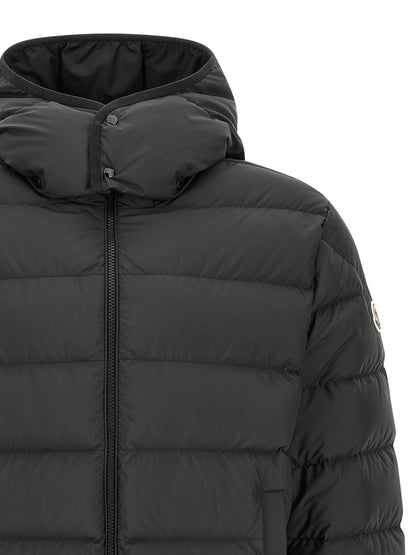 Moncler Black Polyester Full-Length Jacket