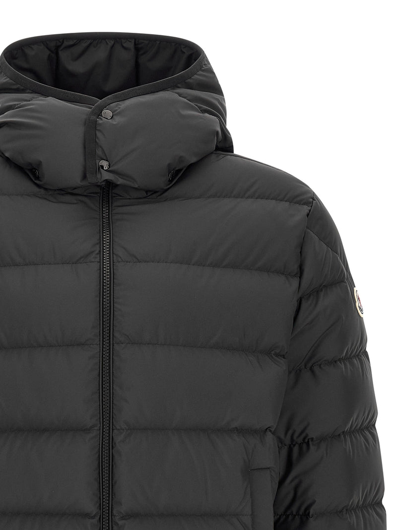 Moncler Black Polyester Full-Length Jacket