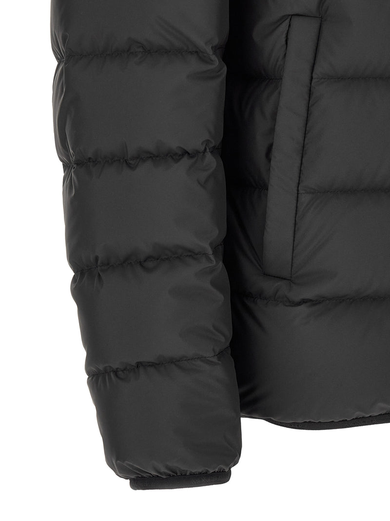 Moncler Black Polyester Full-Length Jacket