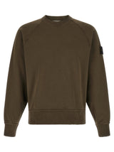 Sweat-shirt en coton gris Stone Island