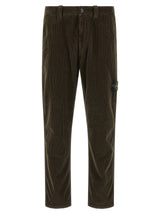 Stone Island Gray Cotton Casual Pants