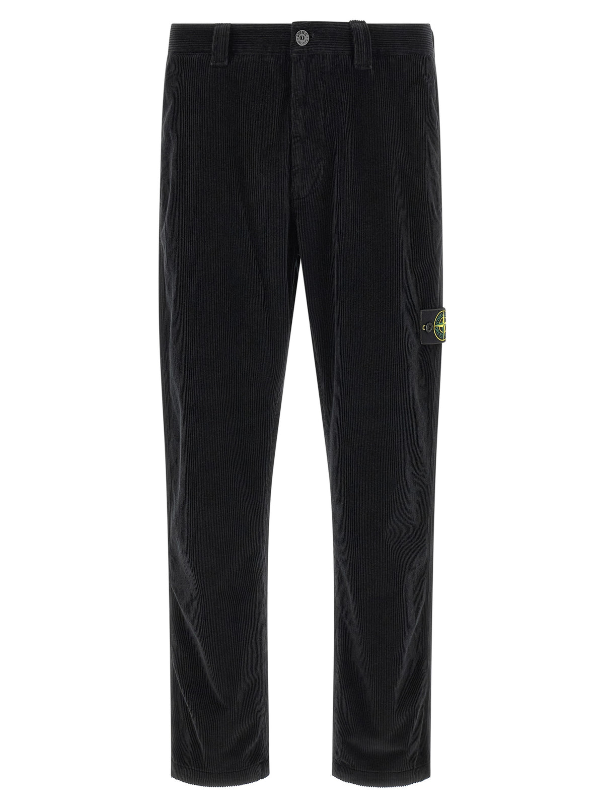 Pantalon décontracté Stone Island en coton noir
