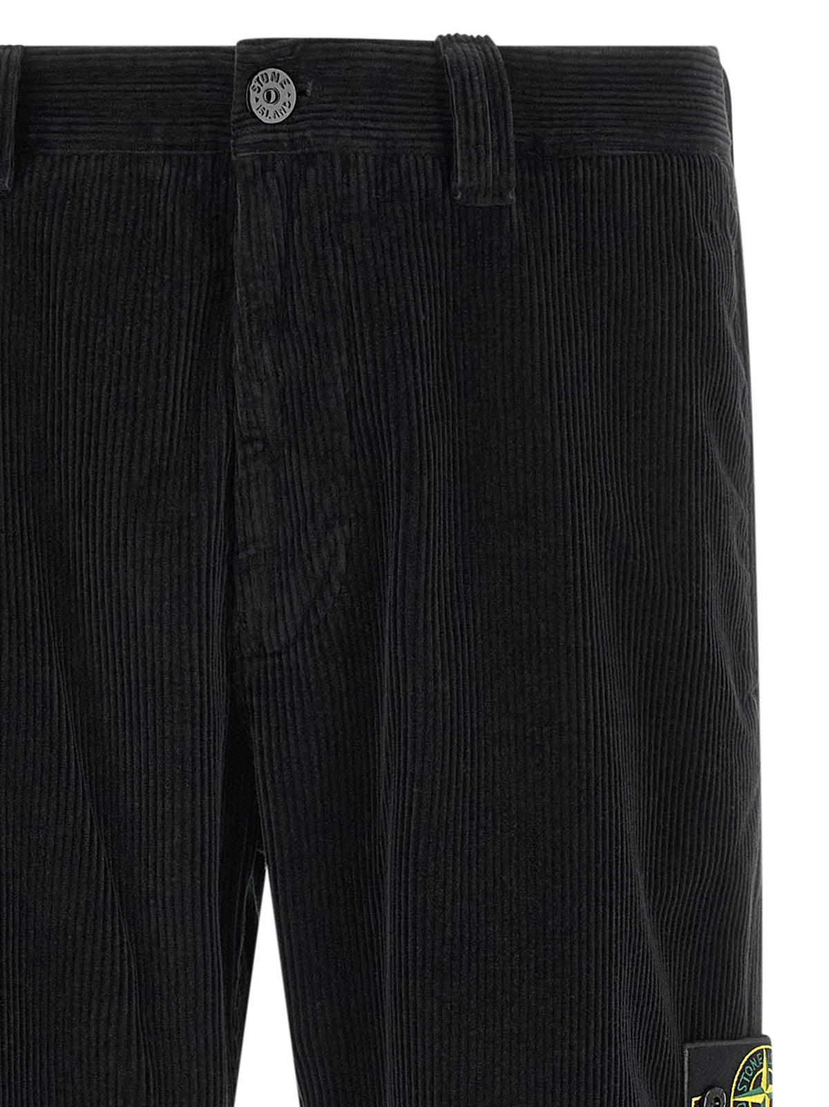 Pantalon décontracté Stone Island en coton noir