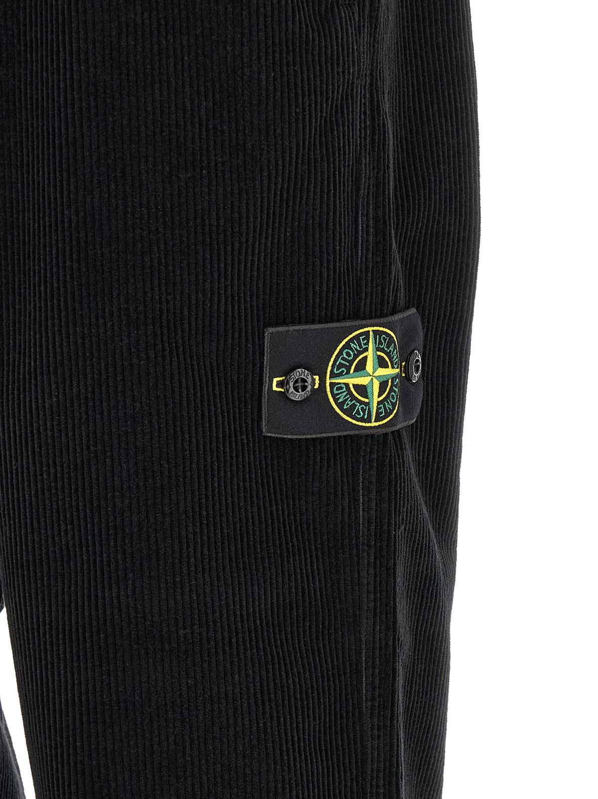 Pantalon décontracté Stone Island en coton noir