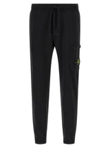 Pantalon de jogging en coton noir Stone Island