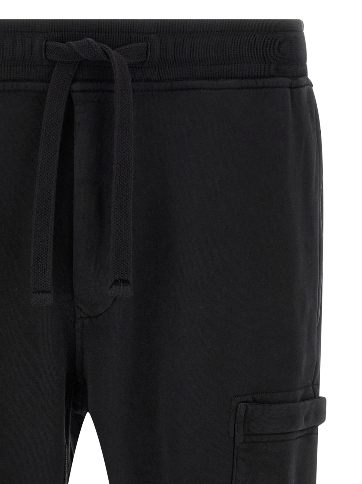 Pantalon de jogging en coton noir Stone Island