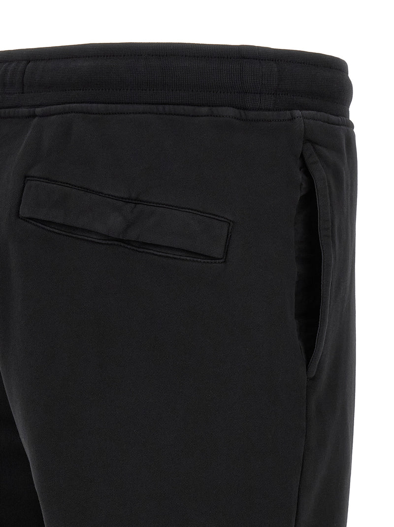 Stone Island Black Cotton Joggers (Workout Pants)