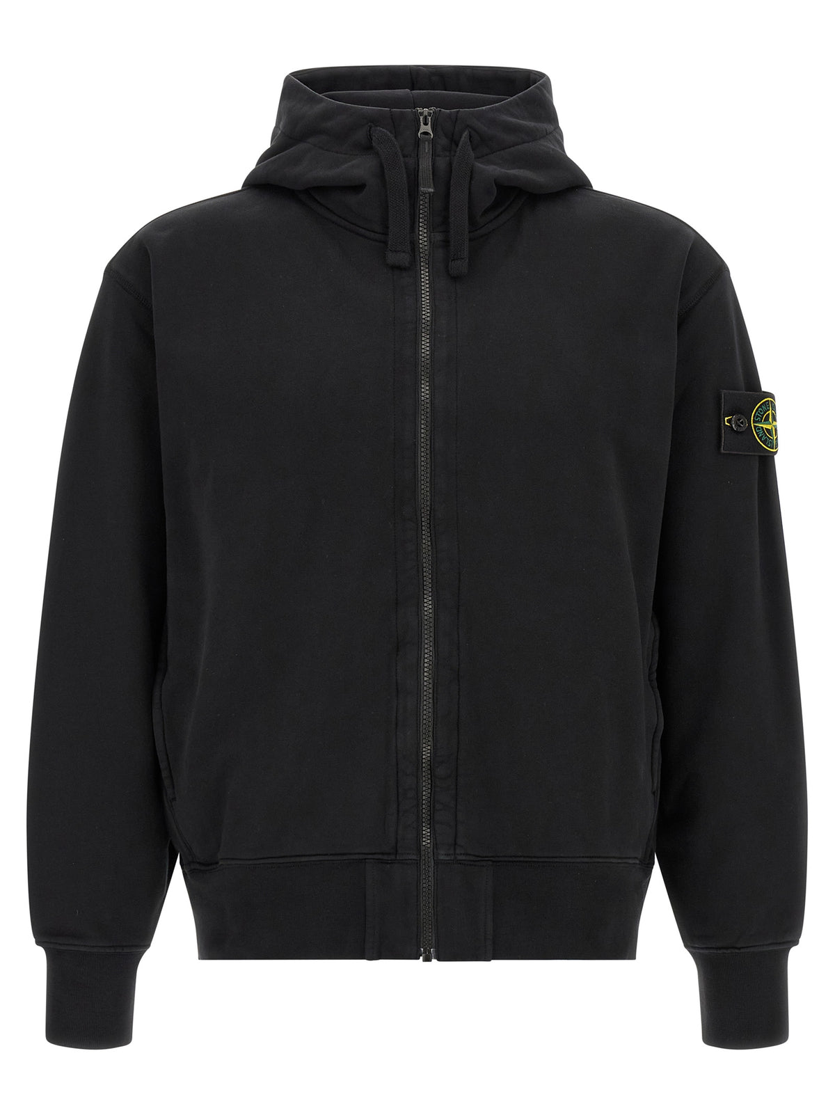 Sweat-shirt Stone Island en coton noir