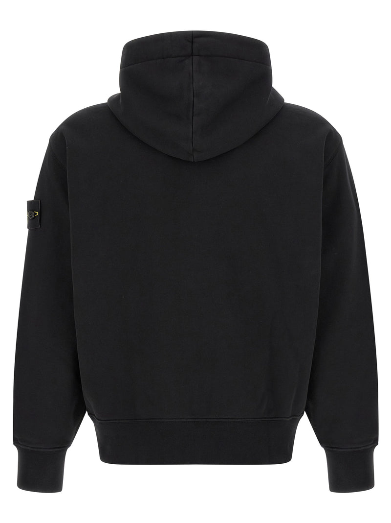Stone Island Black Cotton Sweatshirt