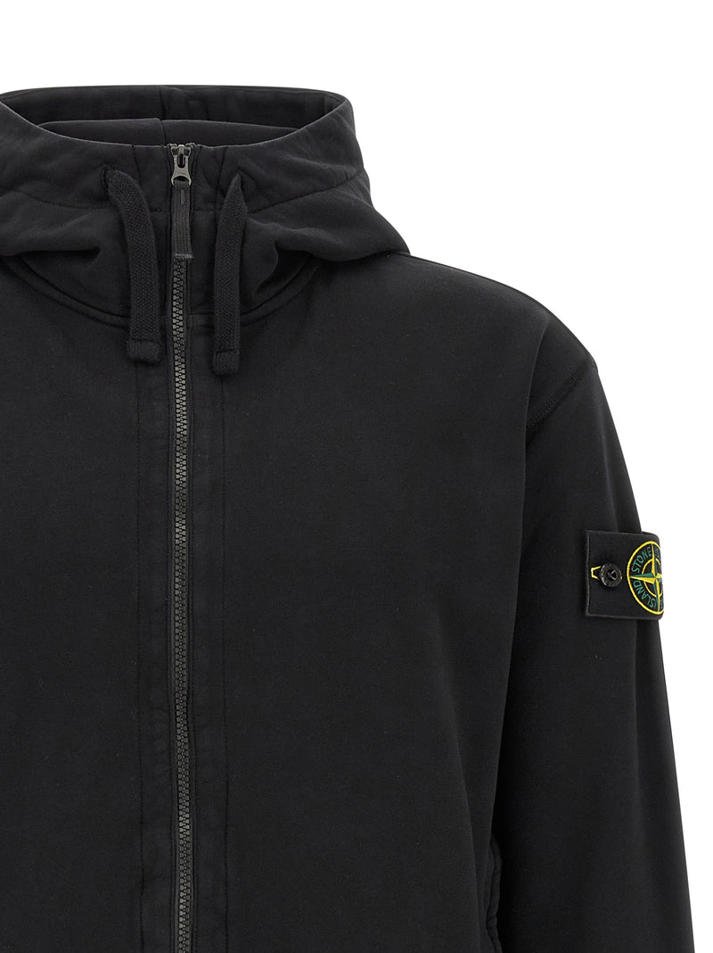Stone Island Black Cotton Sweatshirt