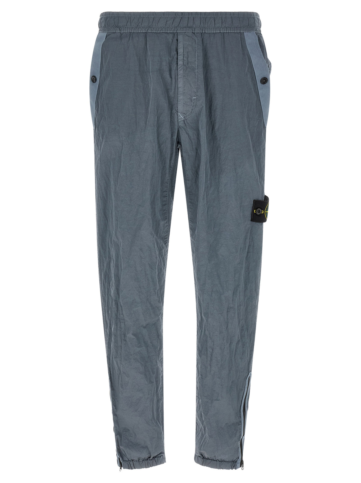 Stone Island Gray Polyamide Joggers (Workout Pants)