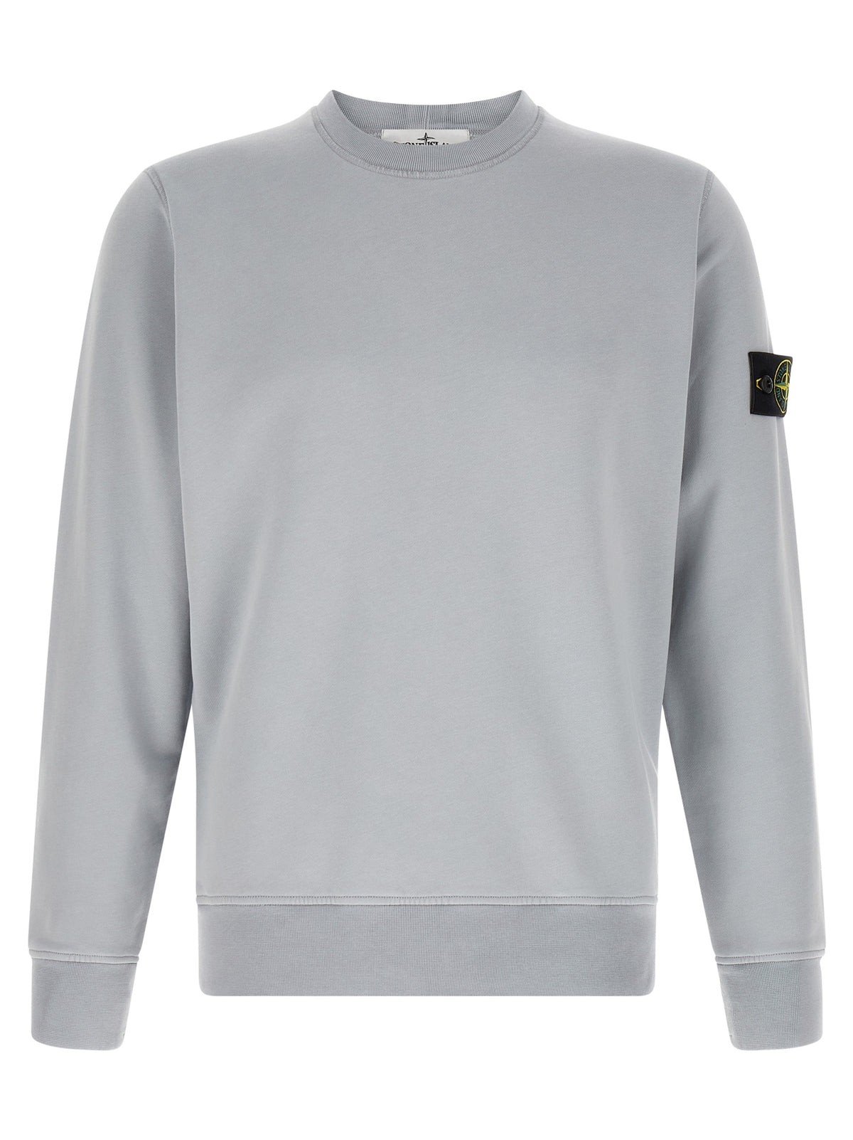 Sweat-shirt en coton gris Stone Island