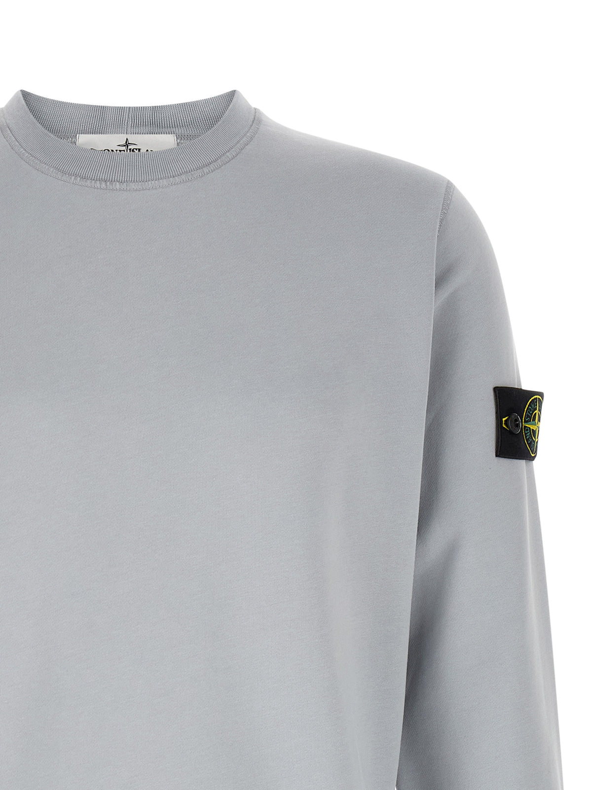 Sweat-shirt en coton gris Stone Island