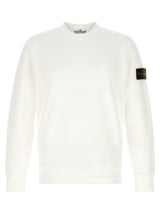Stone Island White Cotton Sweatshirt