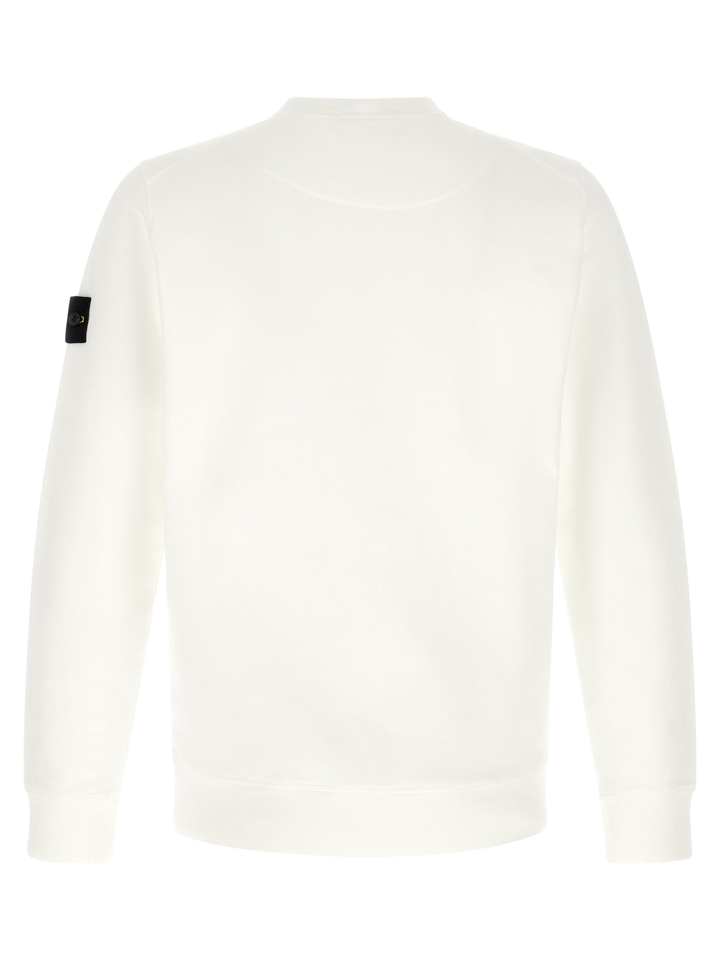 Stone Island White Cotton Sweatshirt